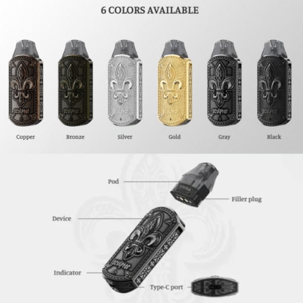 UWELL SCULPTOR 雕塑家小煙套組 精緻設計 × 極致體驗｜金屬工藝，雕出你的風味態度。 這不只是一支電子煙，而是一件能佩戴的藝術品。UWELL 電子煙 電子煙現貨 新手小煙 蒸氣店 蒸氣賣場 潮流商城
