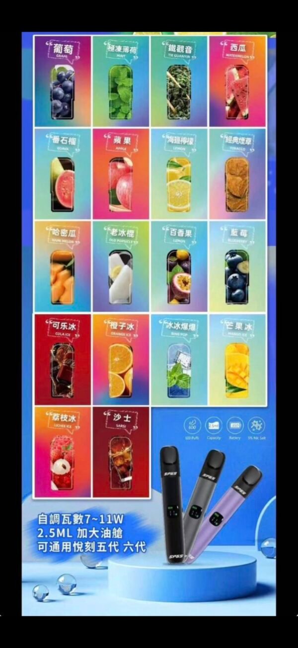 SP6s 電子煙煙彈系列 五送一 SP6S為VTV公司2025最新六代規格產品 SP6s 主機 SP6s電子煙 Sp6s拋棄式 Sp2一代主機